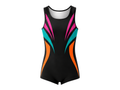 Custom Training Gymnastics Leotard | Wholesale Gym Team Leotard | Black Pink Teal Orange | Apparels Bridge