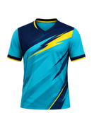 Wholesale Soccer Jersey – Teal & Navy Short-Sleeve Team Polo, Low MOQ, In-House Production
