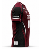 Custom Maroon Rugby Fanwear Shirt | Wholesale Team Store Supporter Shirt