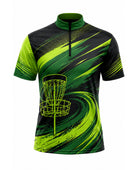 Green & Black Disc Golf Jersey – Team Performance Sportswear, Wholesale Bulk, Low MOQ