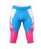Custom Blue Pink American Football Shorts | Wholesale Teamwear Shorts for Bulk Orders