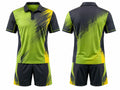 Lime & Black Padel Uniform – Team Performance Jersey & Shorts, Wholesale Bulk, Low MOQ