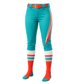 Teal Softball Pants – Wholesale Bulk Team Pajama, Low MOQ, B2B Performance Apparel