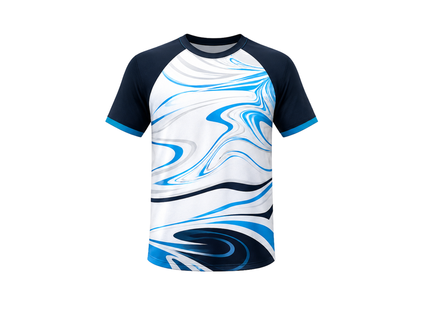 Blue Marble Teqball Jersey – Bulk Team Jersey, Low MOQ, Wholesale Performance Sportswear design preview
