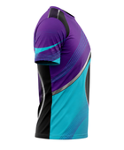 Custom Handball Training Shirt – Purple Teal Warmup Teamwear for Wholesale Buyers