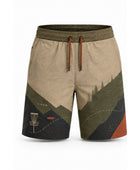 Beige, Olive & Orange Disc Golf Shorts – Team Performance Wear, Wholesale Bulk, Low MOQ
