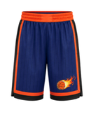 Navy & Orange Basketball Shorts – Wholesale Bulk Team Kit, Low MOQ, B2B Performance Apparel