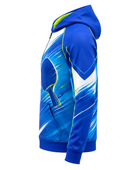 Custom ping pong Quarter Zip Hoodie – Blue White Ping Pong Teamwear for Wholesale Buyers