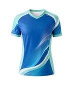 Wholesale Blue & Teal Swimming Jersey Set – Custom Performance Swimwear, Bulk Order, Low MOQ