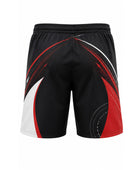 Black, White & Red Archery Shorts – Bulk Team Shorts, Low MOQ, Wholesale Performance Sportswear
