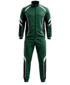 Custom Green Rugby Warmup Tracksuit | Wholesale Team Jacket and Pants Set for Bulk Orders