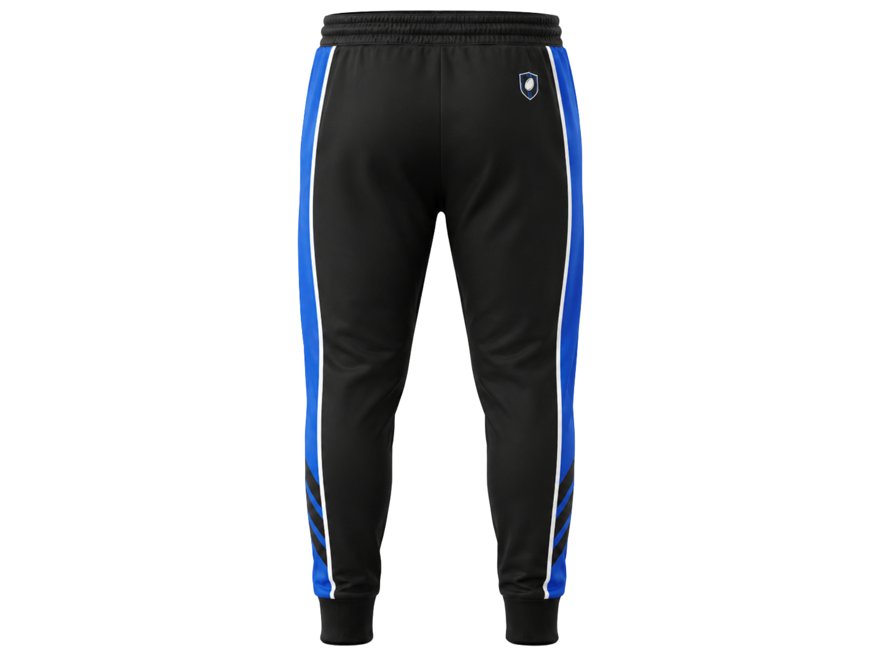 Custom Black Blue Rugby Trousers | Wholesale Team Sweat Pant for Bulk Orders