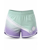 Custom Pickleball Shorts | Wholesale Pickleball Team Shorts | Mint Green Lavender White | Apparels Bridge