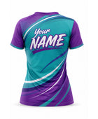 Training Lifestyle Jersey Blue Purple Teal – Custom Name – Performance Sportswear – Men & Women – Low MOQ Bulk Wholesale