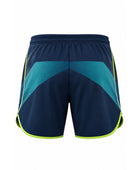 Navy, Teal & Lime Padel Shorts – Team Performance Sportswear, Wholesale Bulk, Low MOQ