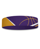 Custom Purple Gold Baseball Headband | Wholesale Team Sports Accessory for Bulk Orders