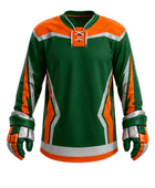 Green Custom Hockey Jersey – Wholesale Bulk Team Kit, Low MOQ, B2B Performance Apparel
