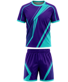 Purple & Teal ESports Uniform – Team Gaming Performance Jersey & Shorts, Wholesale Bulk, Low MOQ