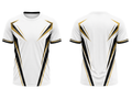 Custom Cornhole League T-Shirt – White Black Yellow Teamwear for Wholesale Buyers