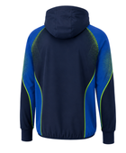 Custom Navy Volleyball Hoodie Jacket – Blue Lime Team Warm-Up Hoodie