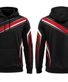 Custom Cornhole Hoodie – Black Red White Teamwear for Wholesale Sports Buyers