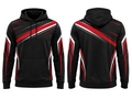 Custom Cornhole Hoodie – Black Red White Teamwear for Wholesale Sports Buyers