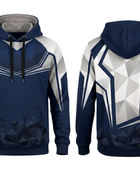Custom Combat Walkout Hoodie – Navy White Fight Teamwear for Wholesale Buyers