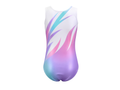 Custom Sublimation Gymnastics Leotard | Wholesale Gym Team Leotard | White Pink Purple Teal | Apparels Bridge