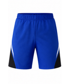 Custom Badminton Shorts – Blue & Black, Wholesale, Low MOQ, Bulk Sportswear