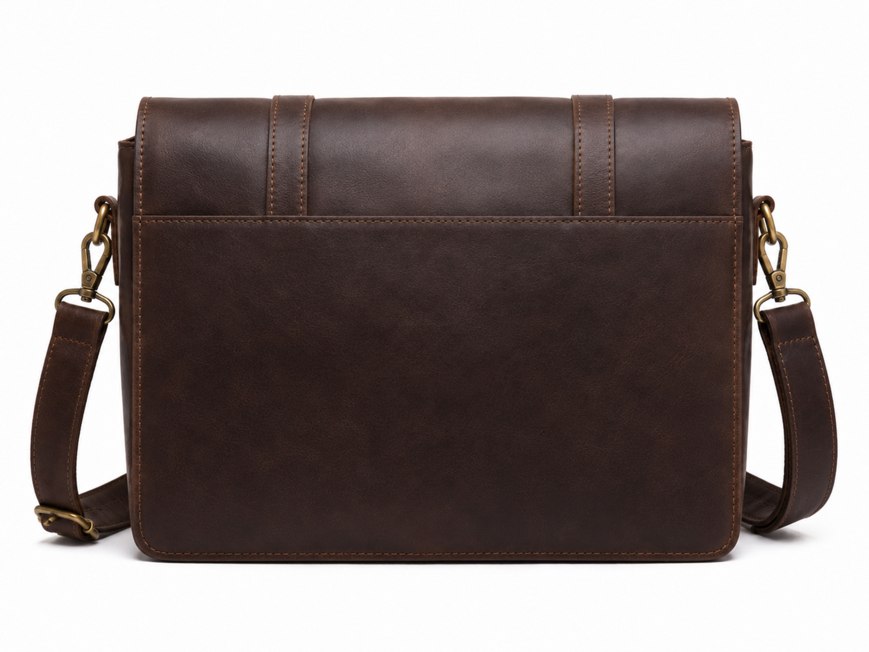 Double-Buckle Hunting Cartridge Leather Bag – Dark Brown | B2B Low MOQ