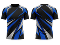 Custom Combat Gym Training Shirt – Black Blue Fight Team Shirt for Wholesale Buyers