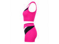 Custom Pink Cheer Practice Wear Set – One Shoulder Crop Top & Shorts