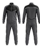 Custom Combat Fight Team Tracksuit – Charcoal Grey MMA Boxing Teamwear for Wholesale Buyers