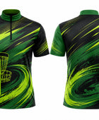 Green & Black Disc Golf Jersey – Team Performance Sportswear, Wholesale Bulk, Low MOQ