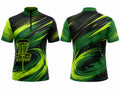 Green & Black Disc Golf Jersey – Team Performance Sportswear, Wholesale Bulk, Low MOQ