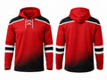 Custom Red Black Hockey Hoodie – Wholesale Team Warm Up Hoodie for Clubs