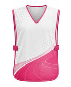 Custom Golf Caddie Bib | Wholesale Golf Tournament Caddie Vest | White Pink Hot Pink | Apparels Bridge