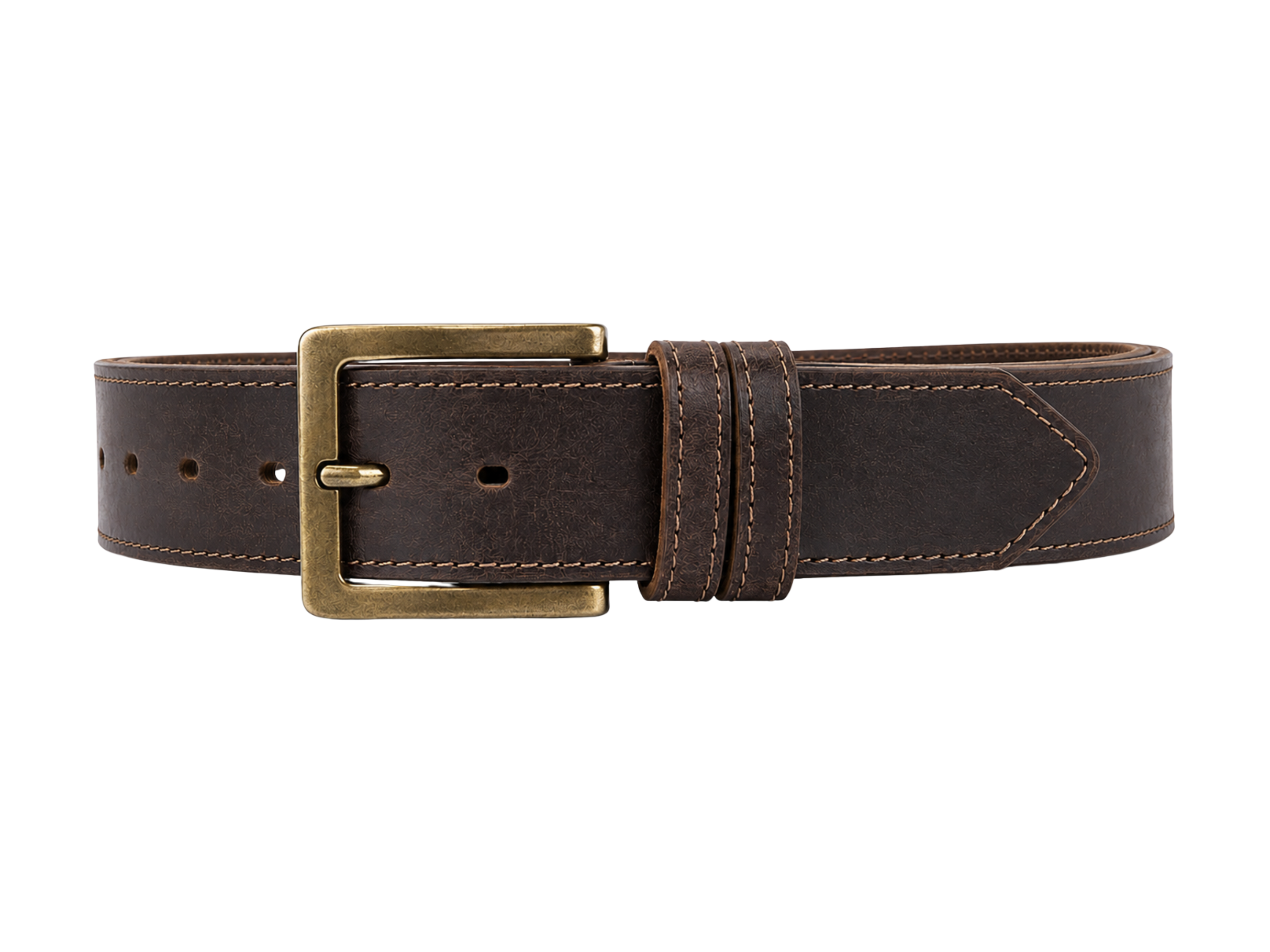 Hunting Leather Belt – Dark Brown | B2B Low MOQ