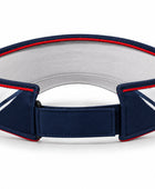 Custom Navy Red Softball Visor Cap – Wholesale Team Sun Visor for Clubs