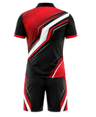 Custom Bowling Uniform – Red & Black Team Set, Wholesale, Low MOQ, Bulk Sportswear