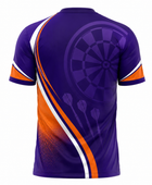 Custom Purple Orange Darts Tournament Shirt – Wholesale Jersey