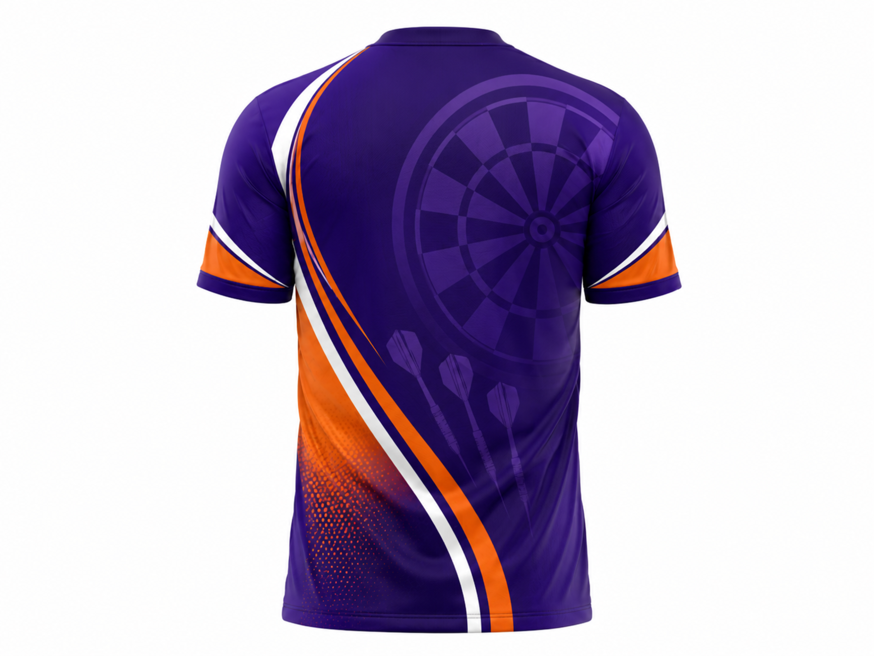 Custom Purple Orange Darts Tournament Shirt – Wholesale Jersey