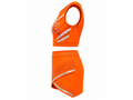 Custom Orange Competition Cheer Uniform – Sleeveless Crop Top & Skirt Set