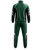 Custom Green Rugby Warmup Tracksuit | Wholesale Team Jacket and Pants Set for Bulk Orders