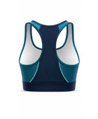 Teal & Navy Basketball Bra – Athletic Performance Bra, Wholesale Bulk, Low MOQ