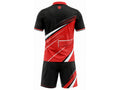 Custom Men's Pickleball Polo and Shorts Set | Wholesale Pickleball Team Uniform | Black Red White | Apparels Bridge