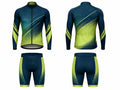 Custom Cycling Uniform – Dark Teal & Lime Team Set, Wholesale, Low MOQ, Bulk Sportswear