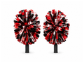 Custom Red Black Cheer Poms – Wholesale Cheerleading Pom Poms for Teams