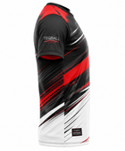 Custom Teqball Jersey – Black Red Team Shirt for Wholesale Sportswear Buyers