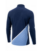 Custom Golf Quarter-Zip Pullover | Wholesale Golf Club Midlayer Top | Navy Light Blue White | Apparels Bridge